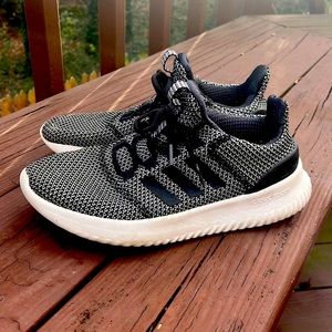 Adidas black and white shoes. Size US 7 men